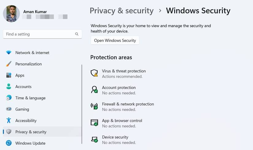 Window Securty Button 4 Ways to Temporarily Disable Windows Security in Windows 11