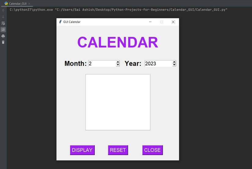 How to Build a GUI Calendar Using Python