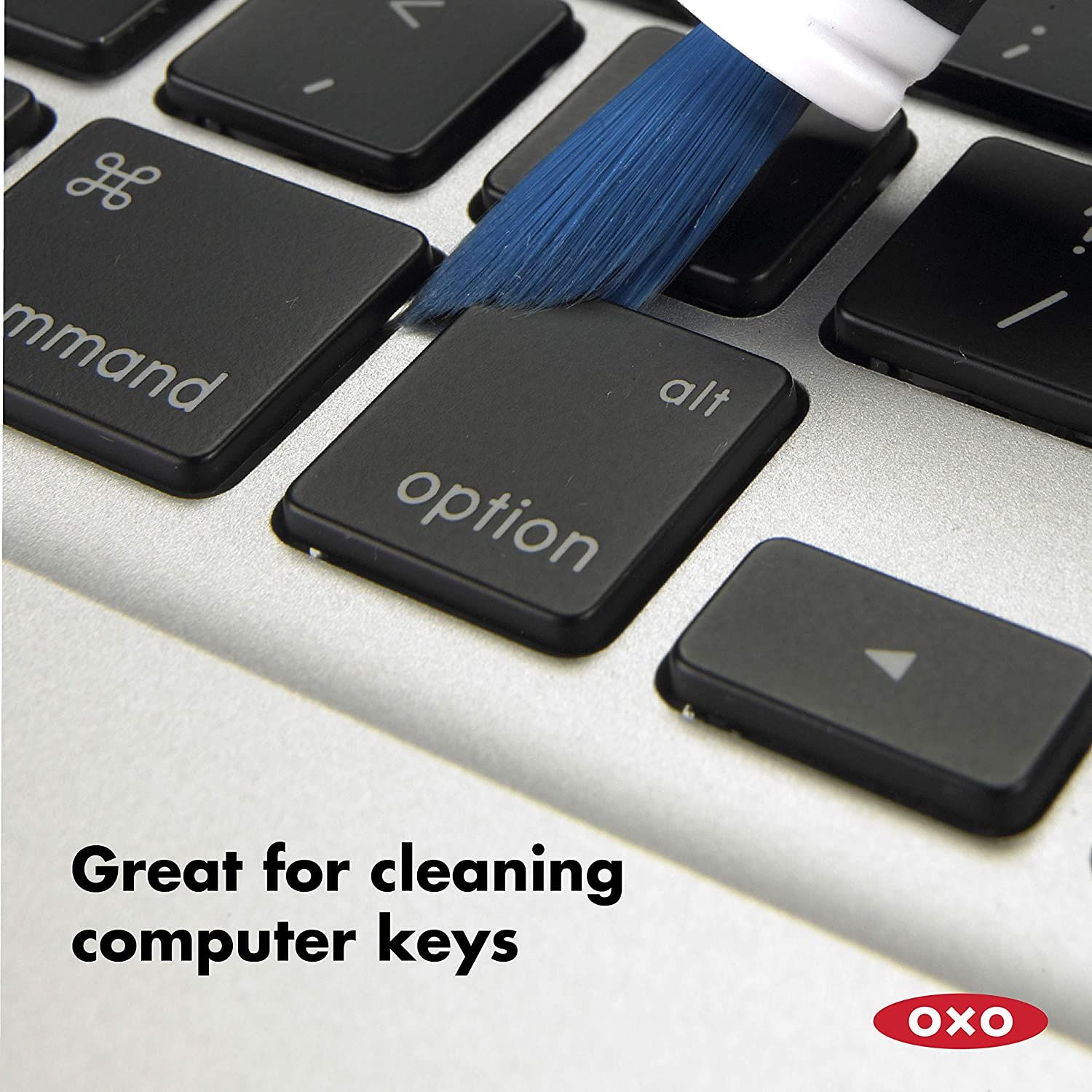 oxo good grips cleaning brush cleaning keyboard keys