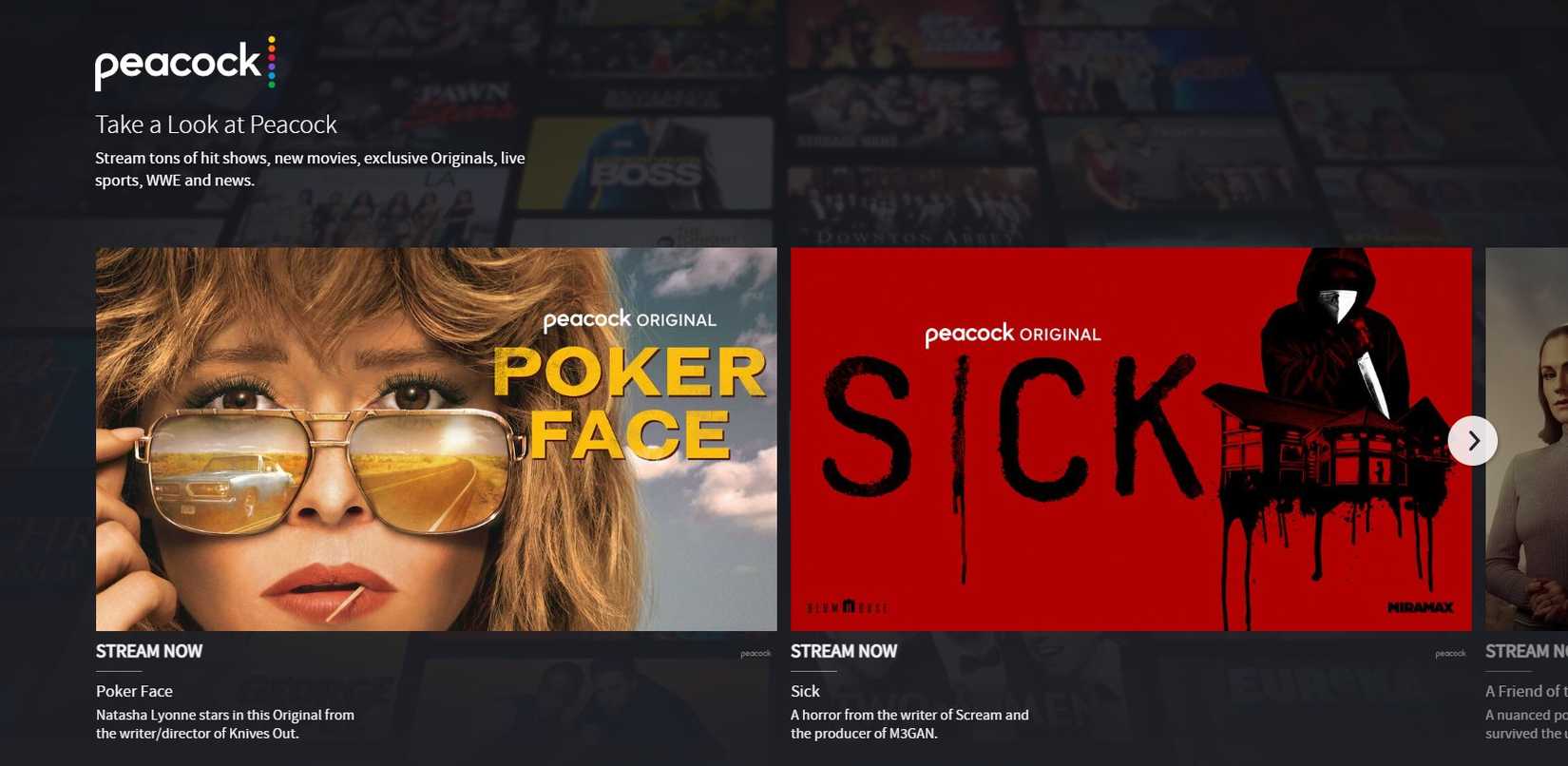 nbcuniversal peacock streaming page
