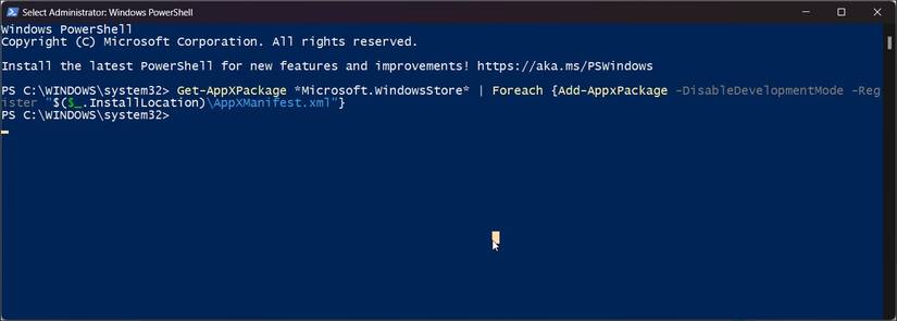 Microsoft Store. Download Powershell Commands How to Fix
