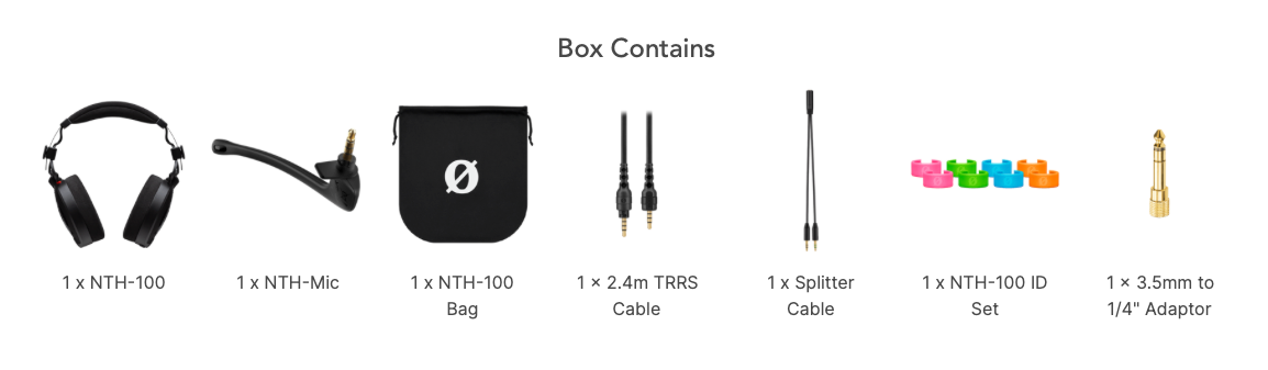 RODE NTH-100M - چه چیزی شامل می شود