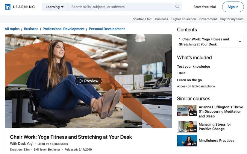 Improve Your Wellness With These 10 LinkedIn Learning Courses