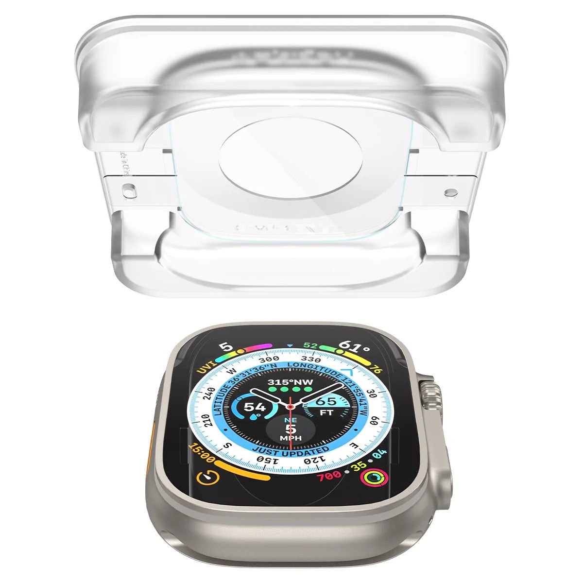 Spigen EZ FIT Glas.tR Screen Protector for Apple Watch Ultra (49mm)-1