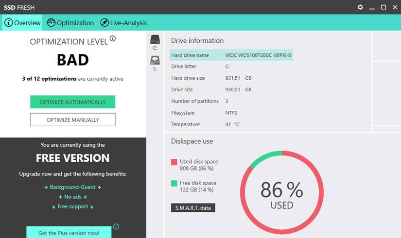 How to Optimize Your Solid State Drive With SSD Fresh for Windows