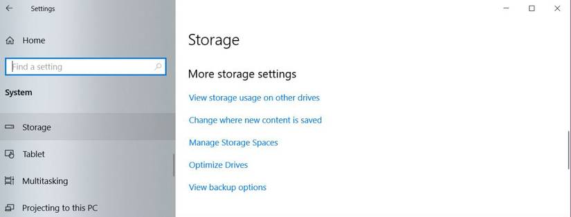 Computer Storage Settings How to Save Disk Space in Windows 10