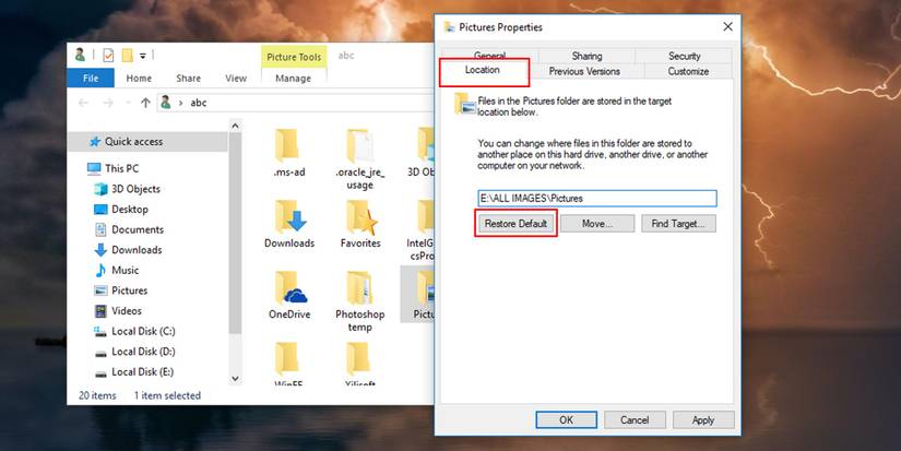File Icon Windows Default Location How to Restore Your Personal Folders to Their Default Locations in ...