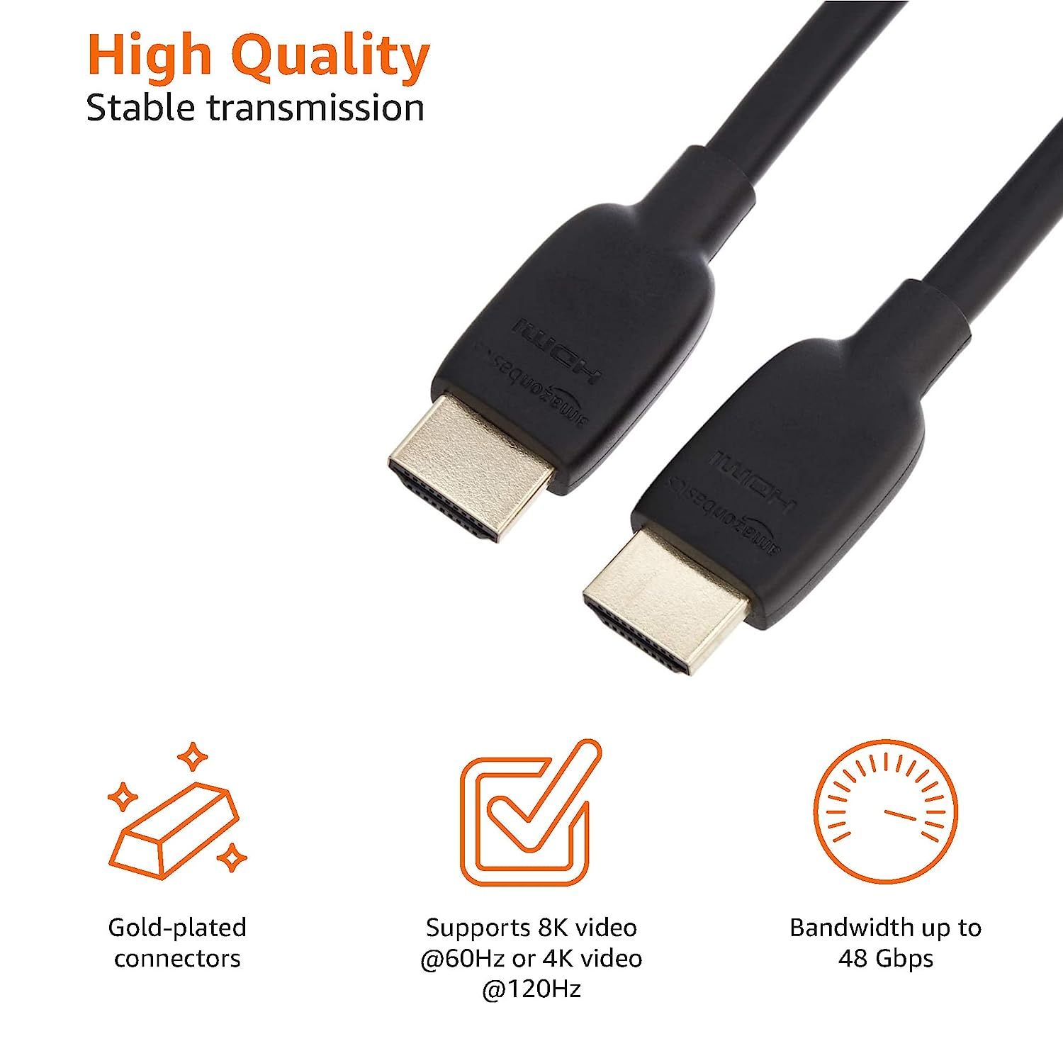 Amazon Basics High-Speed HDMI Cable Specs