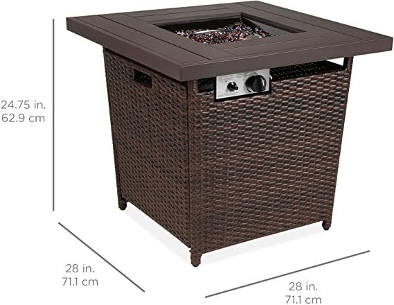 Best Choice 28inch fire table dimensions