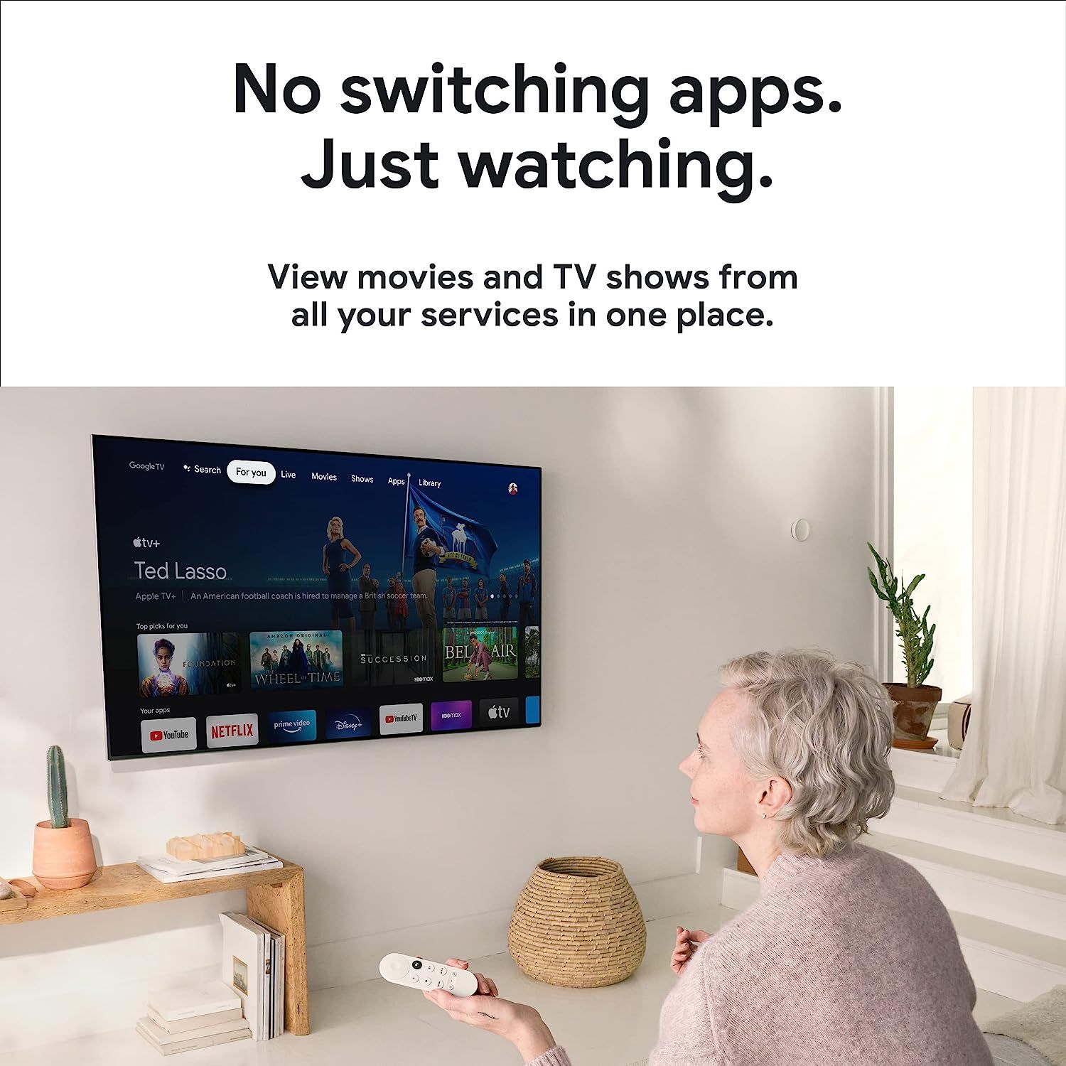 Chromecast با Google TV (HD)