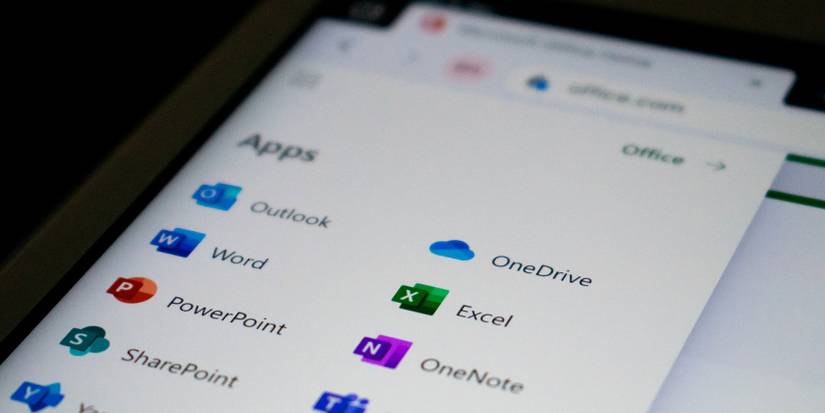 Close Up Microsoft Office Icons