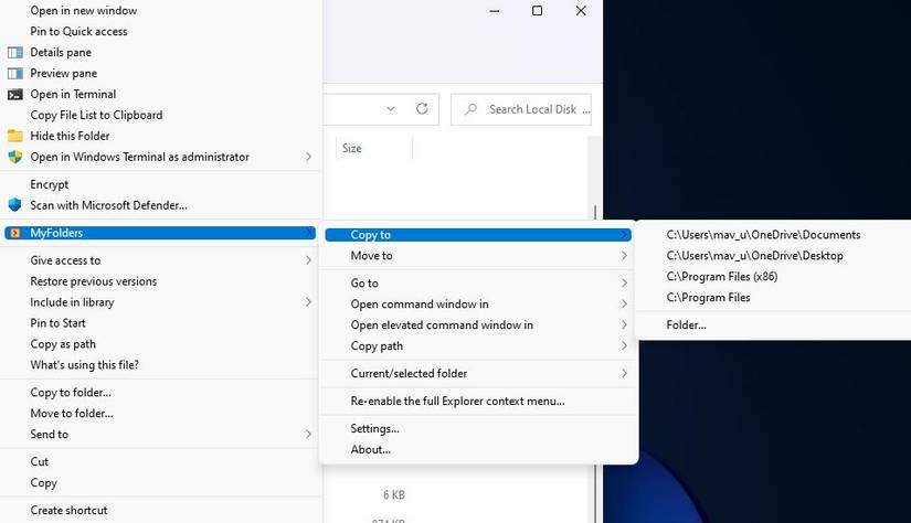 How to Add Folders to the Context Menu in Windows 11