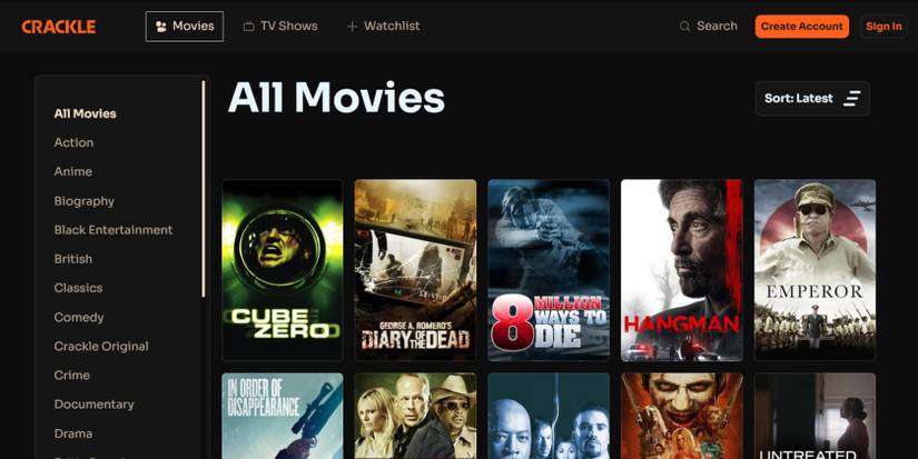crackle streaming free