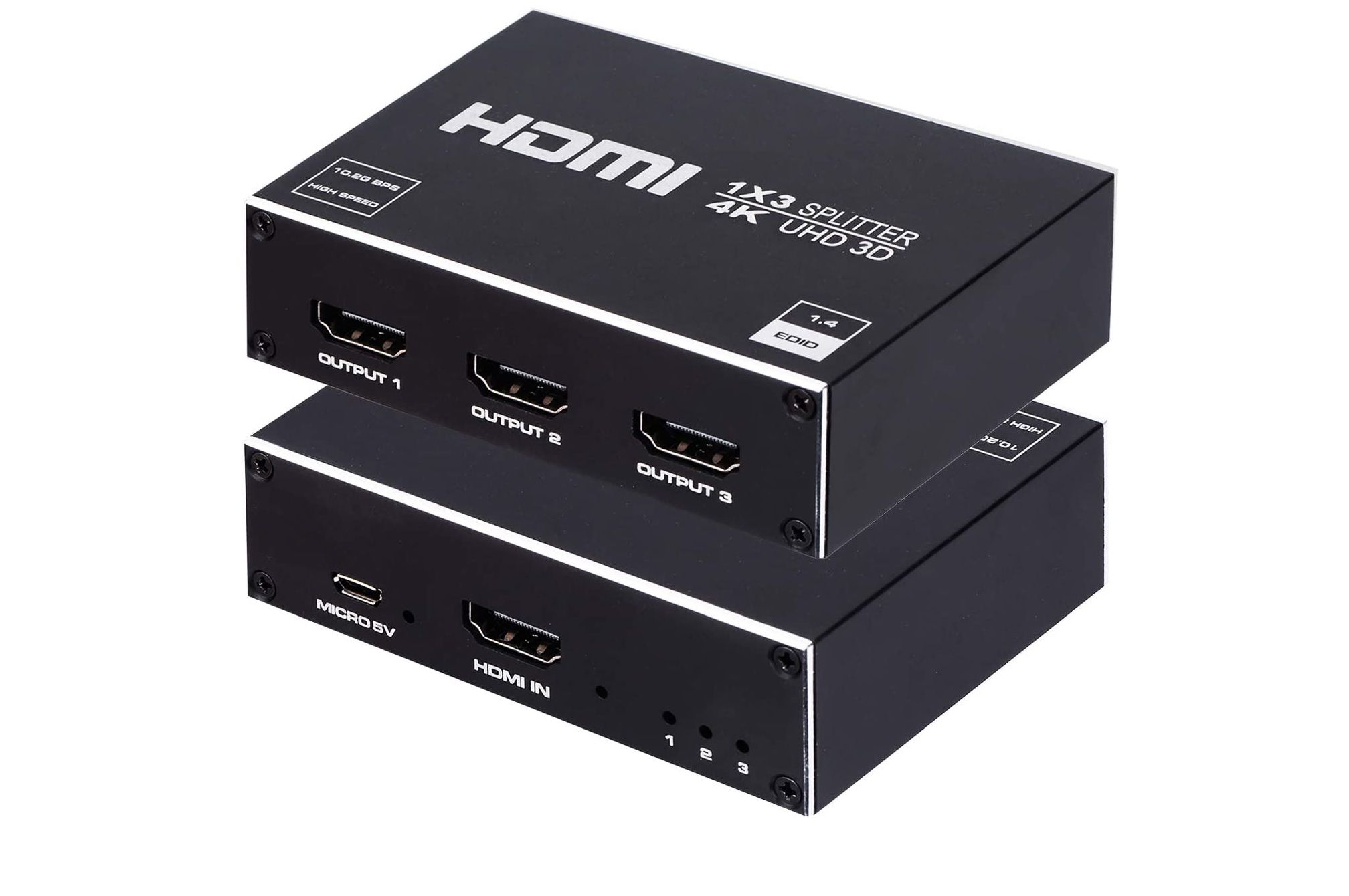 پانل جلو و پشت اسپلیتر hdmi 1x3 enbuer