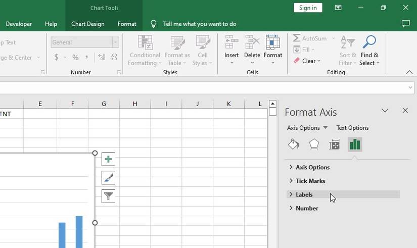 How to Show or Hide Chart Axes in Excel