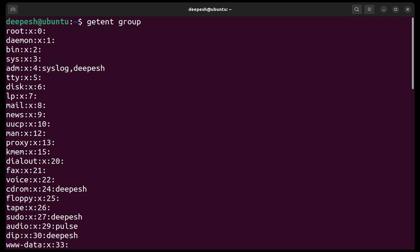 How to List All User Groups on Linux