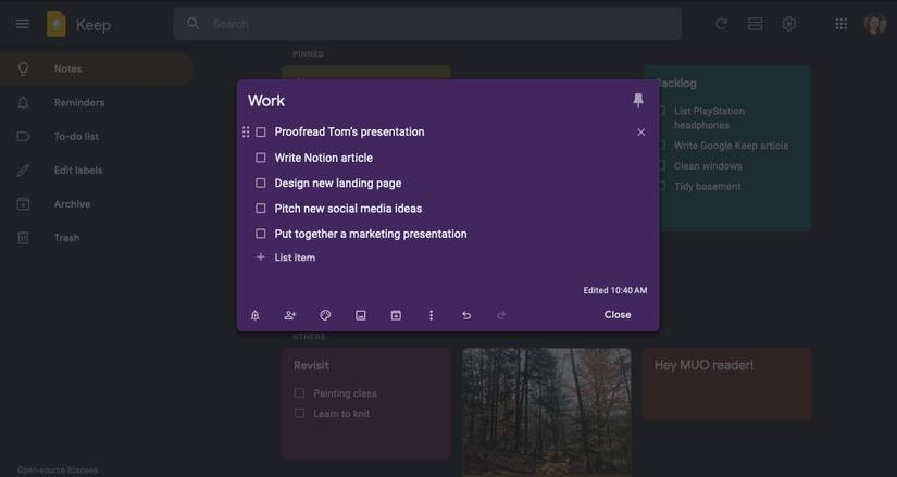How to Declutter Your To-Do List With Google Keep