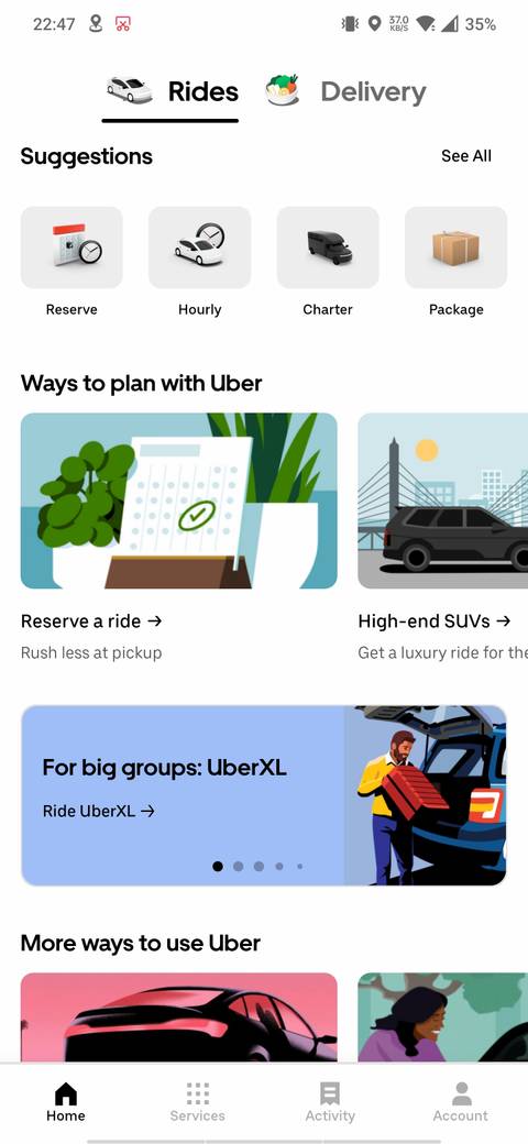 Uber Rider Home Screen How to Use Uber's Explore Feature to Discover New Experiences