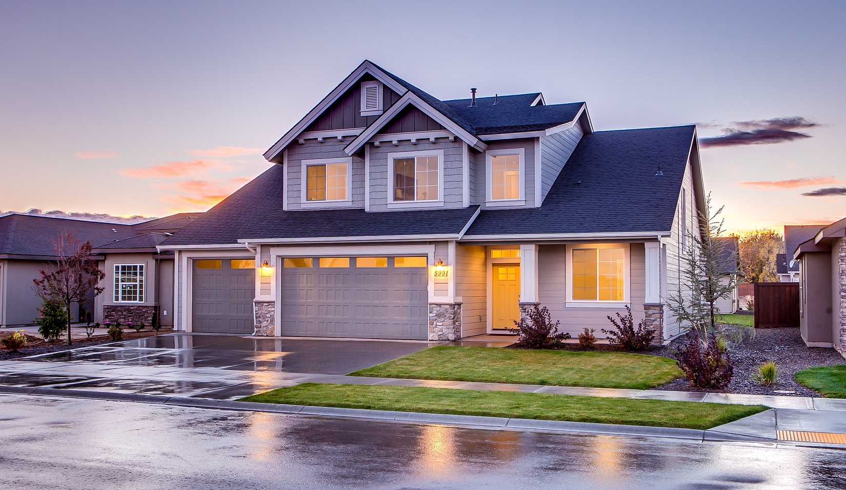photo of detached suburban house