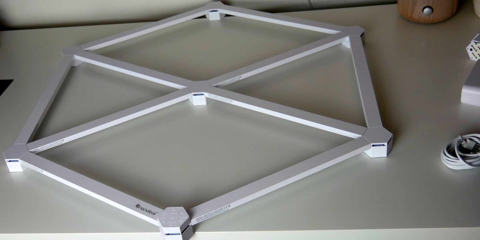Nanoleaf Lines Smarter Kit Assembled Top View