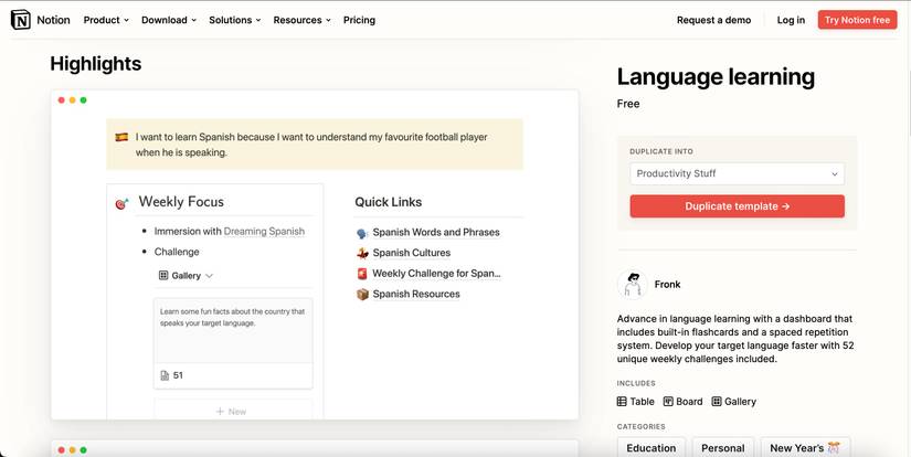 How to Use Notion to Learn a New Language