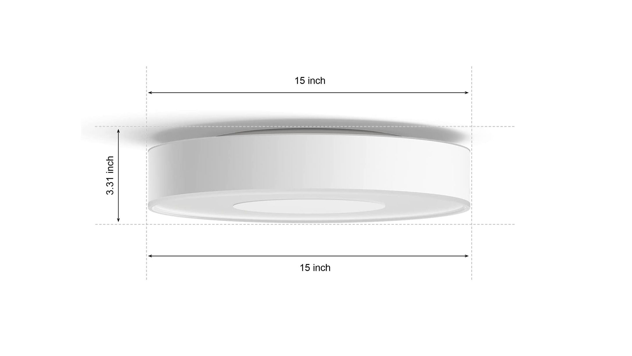 ابعاد چراغ سقفی رنگ فیلیپس led