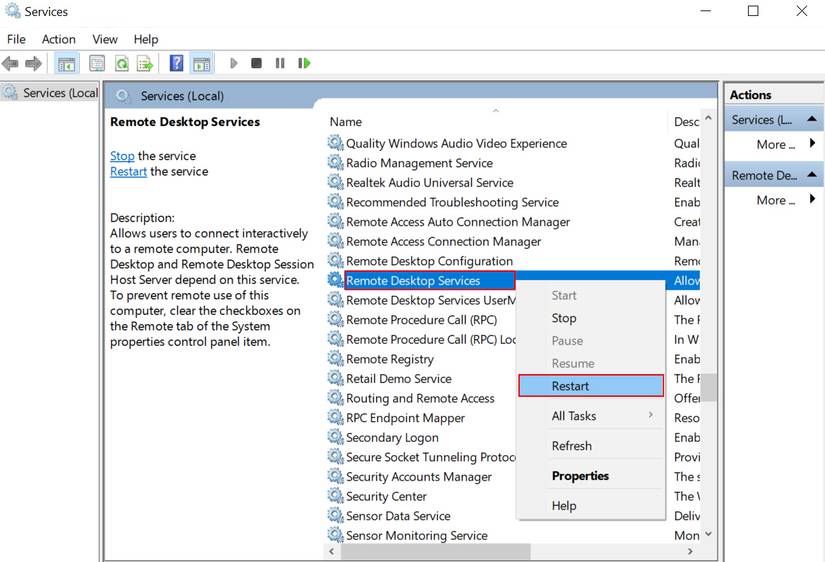 How to Fix a Remote Desktop Black Screen on Windows