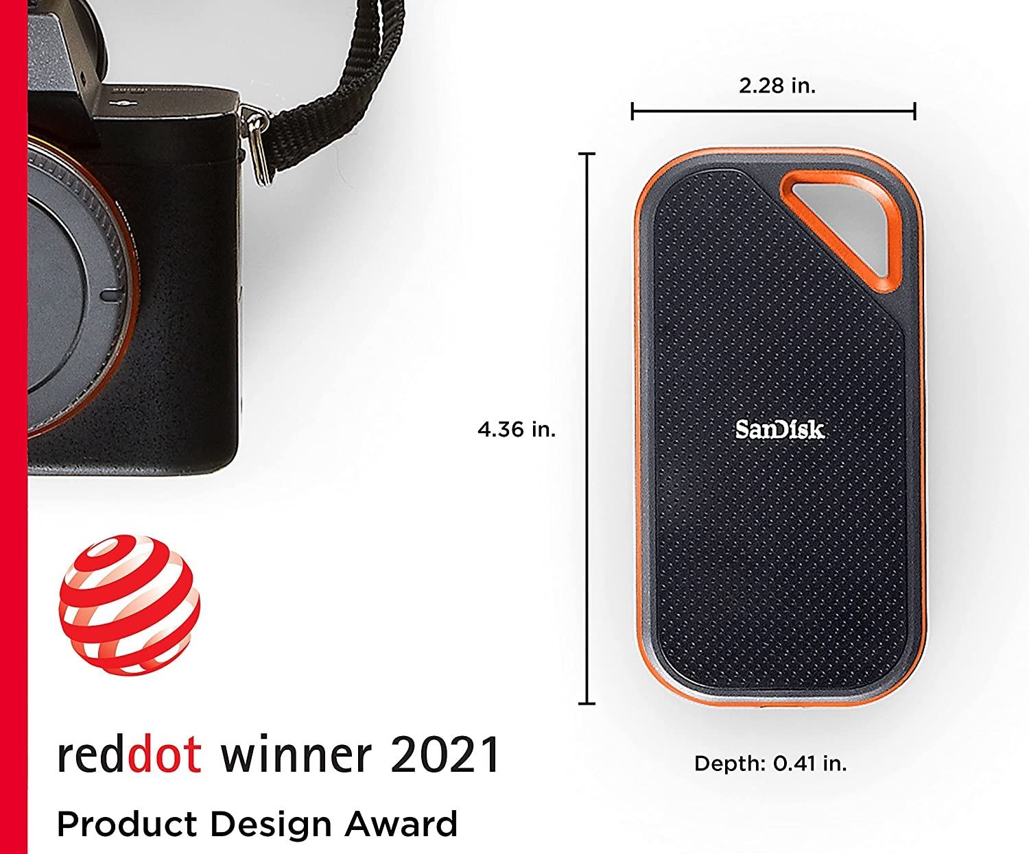 ابعاد sandisk extreme pro portable ssd