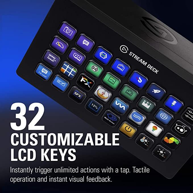 کلیدهای قابل برنامه ریزی Stream Deck XL 32