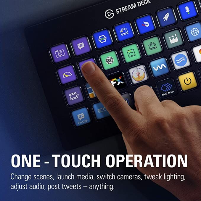 عملکرد Stream Deck XL با یک لمس