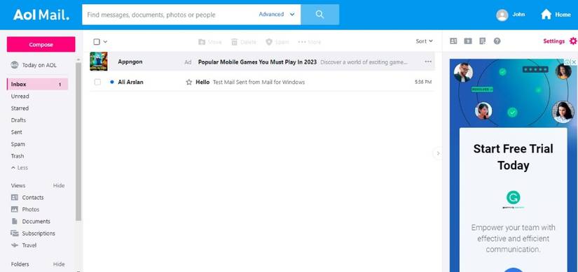 The Home Page of AOL Mail