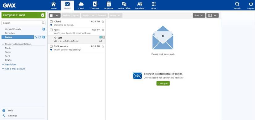 The Home Page of GMX Mail