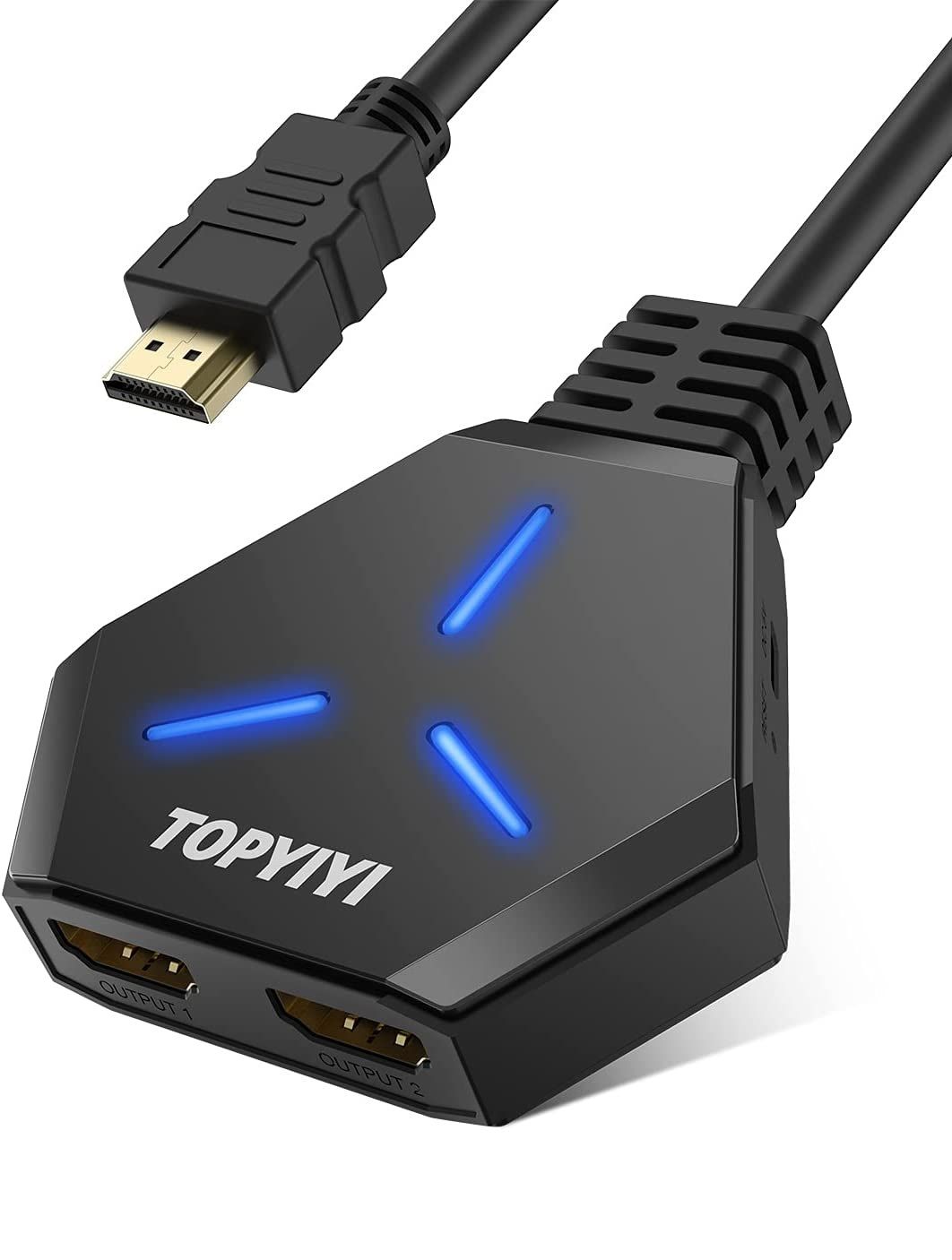 نمای نزدیک اسپلیتر hdmi topyiyi 1 in 2