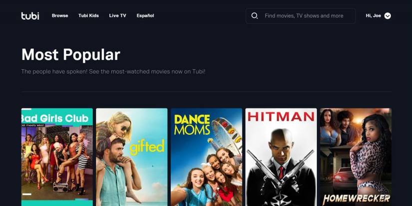 tubi most popular