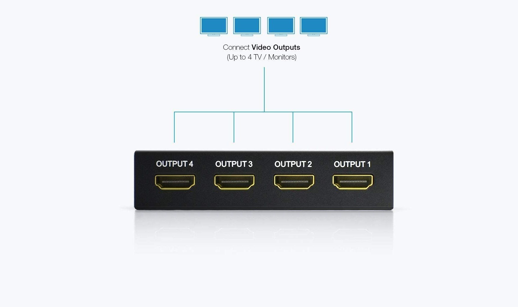 قاب پشتی اسپلیتر vkband 1 در 4 hdmi