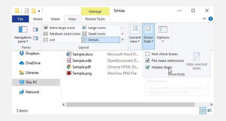 How to Hide Files, Folders, and Drives in Windows 10
