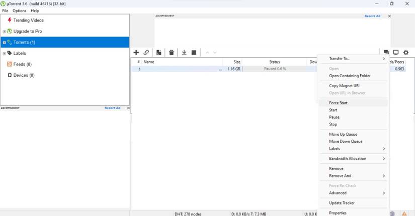 How to Speed Up Download Speeds in uTorrent for Windows