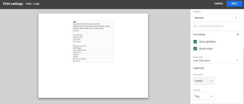 A Beginner's Guide on Printing in Google Sheets