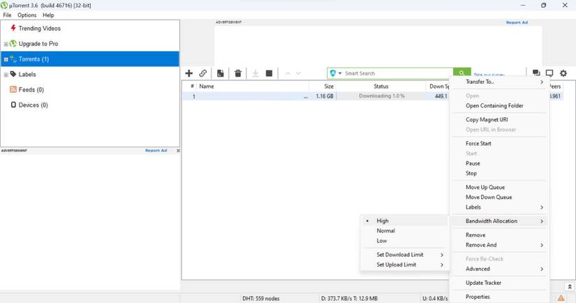 How to Speed Up Download Speeds in uTorrent for Windows