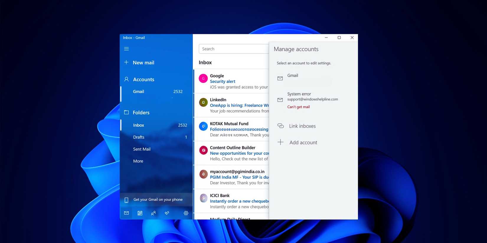  System Error Can’t Get Mail Error in the Mail App