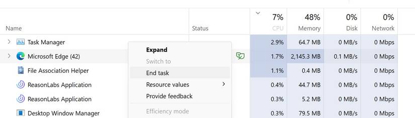 Edge Process How to Fix a High CPU Usage When Gaming on Windows