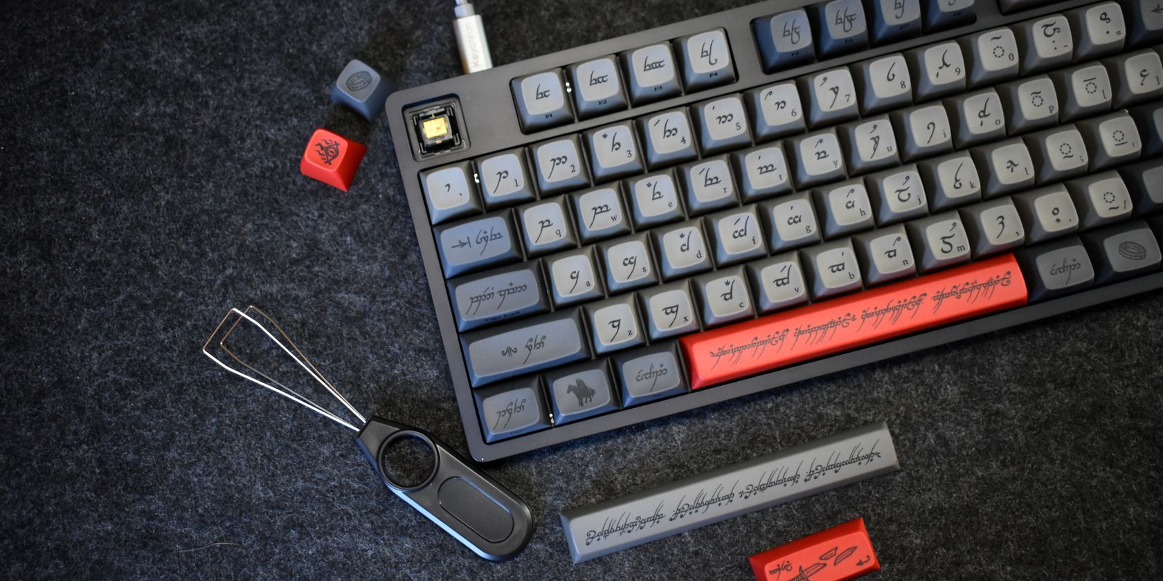 ロード・オブ・ザ・リング×Drop キーボード　エルフ語版 ロード・オブ・ザ・リング×Drop キーボード エルフ語版 Drop + LOTR