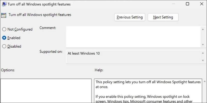 windows 11 disable lock screen spotlight