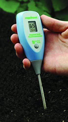 Luster Leaf Digital Soil Thermometer in hand