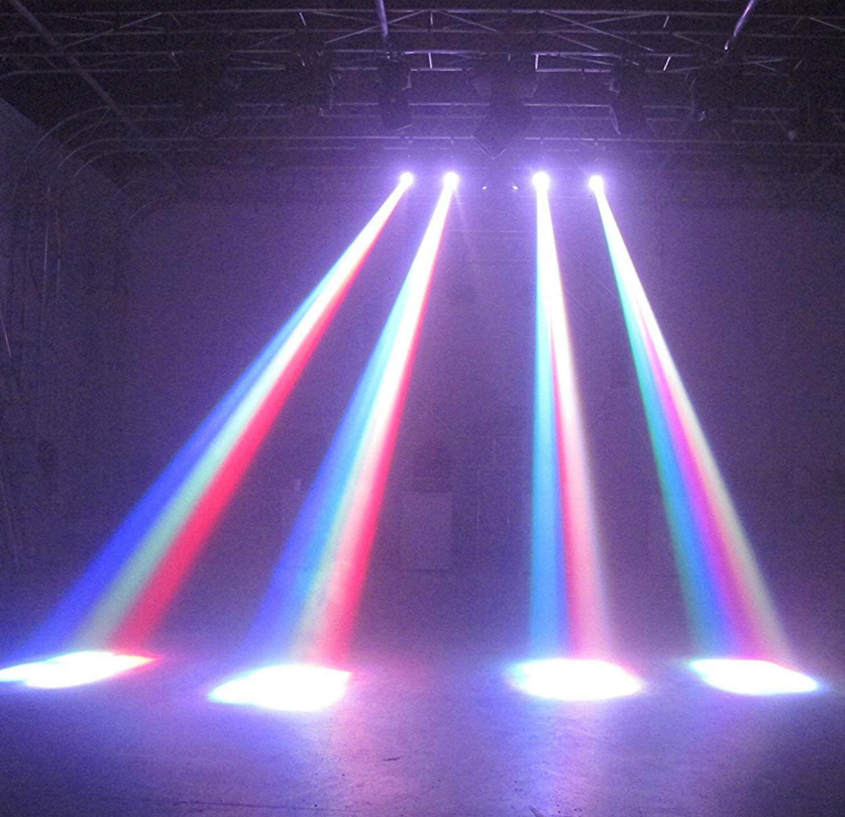 Spot beams produced by the MFL.10W LED Moving Head Lights