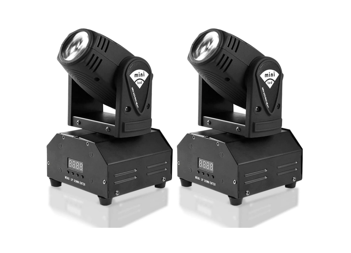 MFL.10W LED Moving Head Lights (2-Pack)