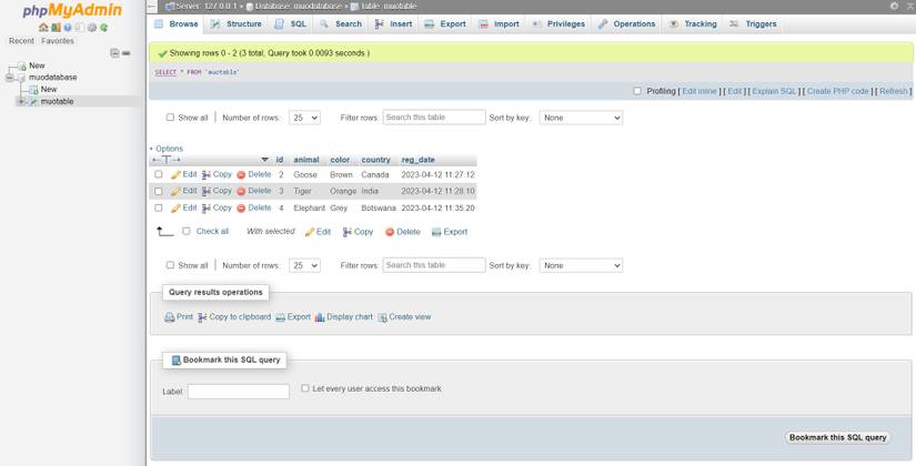 Build a MySQL Database Using PHP