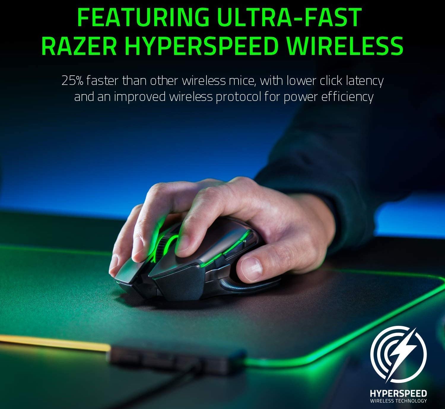 the razer basilisk ultimate gaming mouse with hyperspeed wireless technology