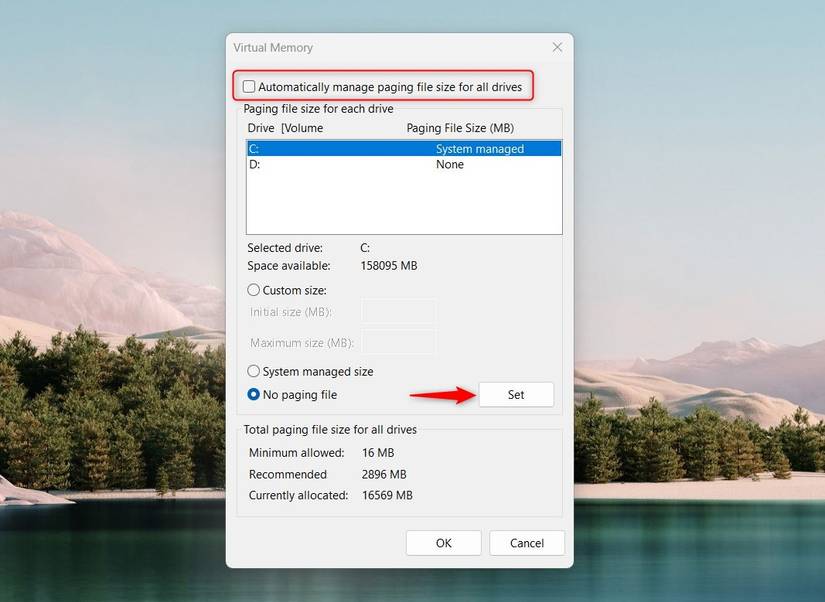 How to Reset Virtual Memory on Windows 11