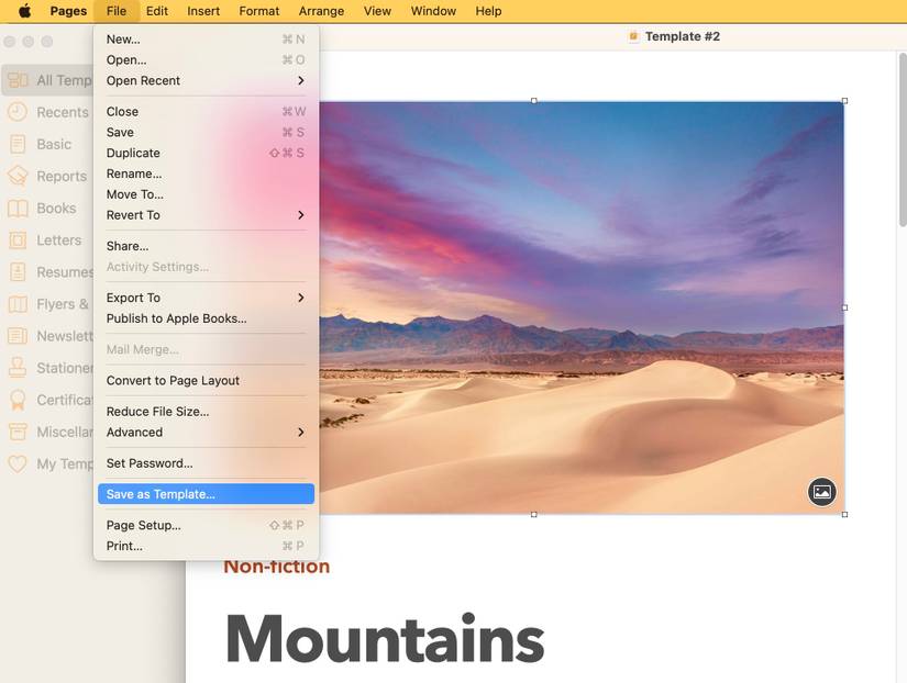 Apple Pages Examples How to Create Custom Templates in Apple Pages
